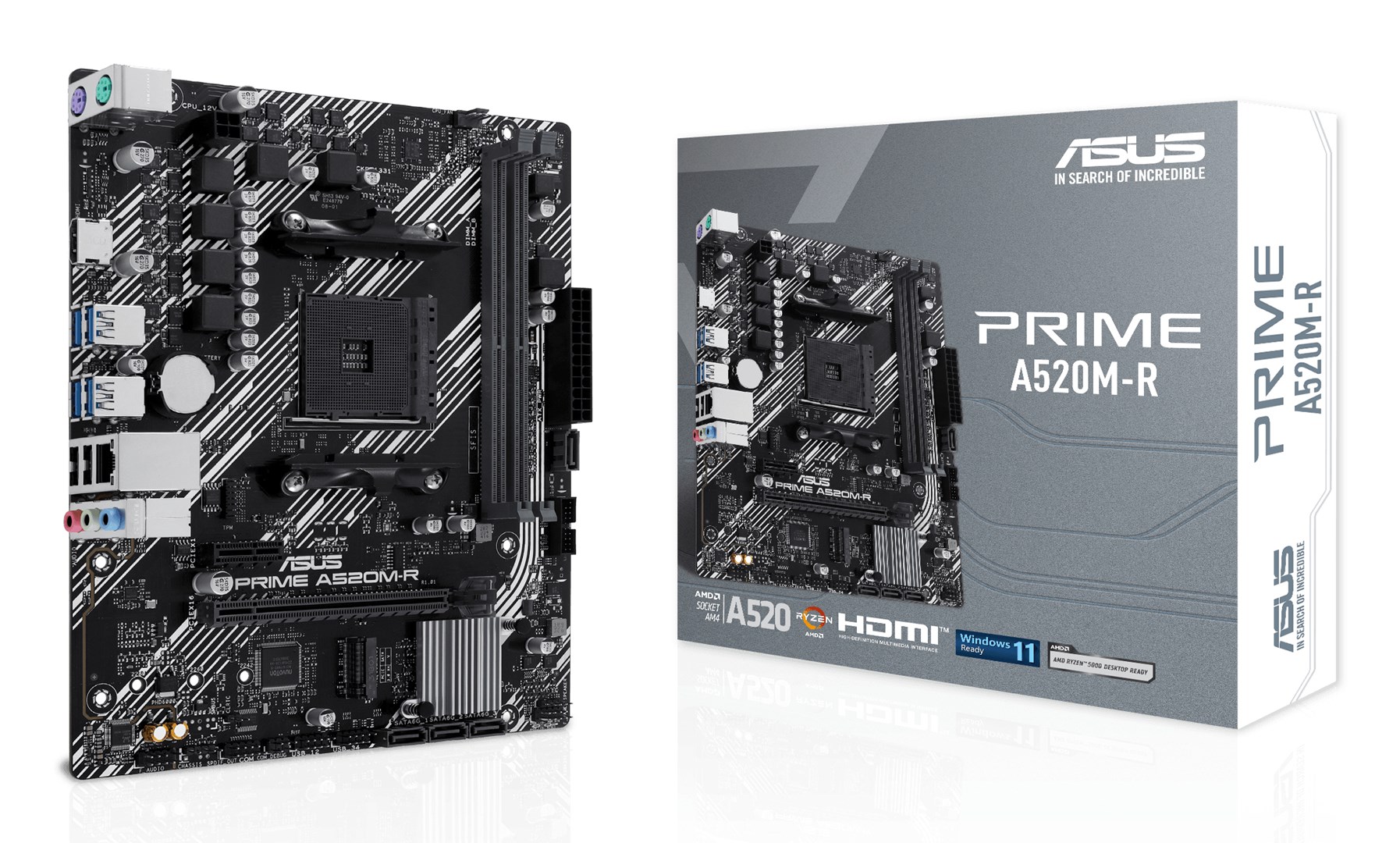 ASUS PRIME A520M-R AMD A520 Socket AM4 micro ATX ASUS PRIME A520M-R AMD A520 Socket AM4 micro ATX