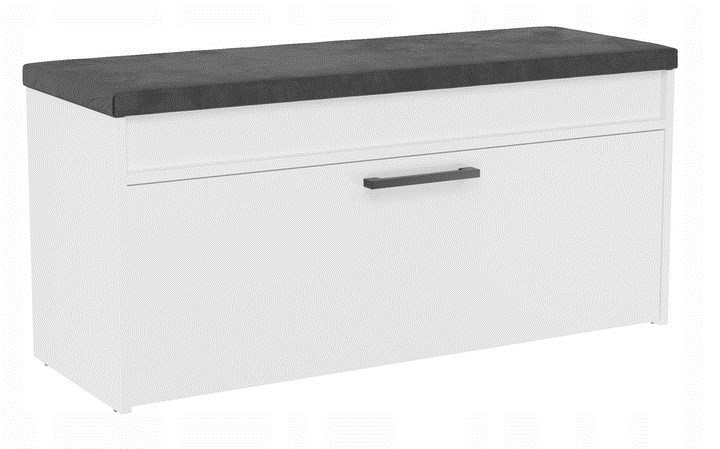 Topeshop PARMA SZAFKA BIEL shoe organizer Closed White Topeshop PARMA SZAFKA BIEL shoe organizer Closed White