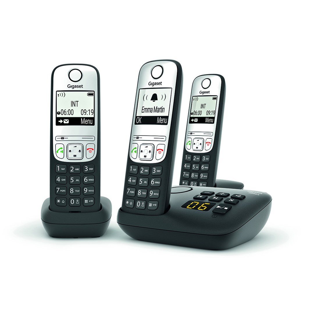 Gigaset A690 A Trio cordless phone black Gigaset A690 A Trio cordless phone black