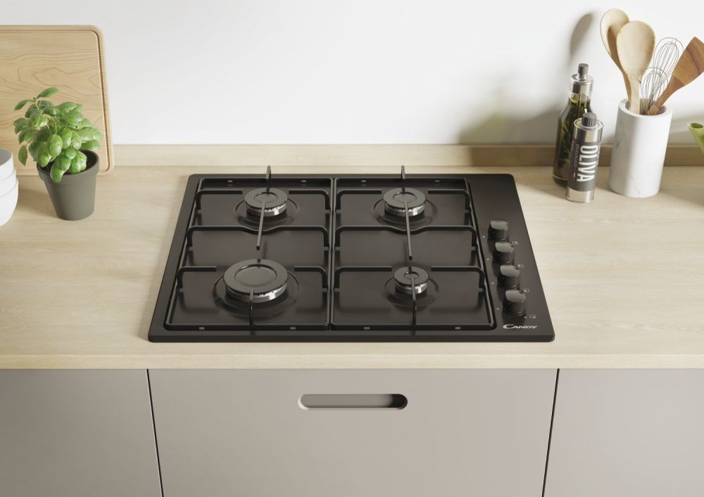 Candy CHW6LBB Black Built-in 60 cm Gas 4 zone(s) Candy CHW6LBB Black Built-in 60 cm Gas 4 zone(s)