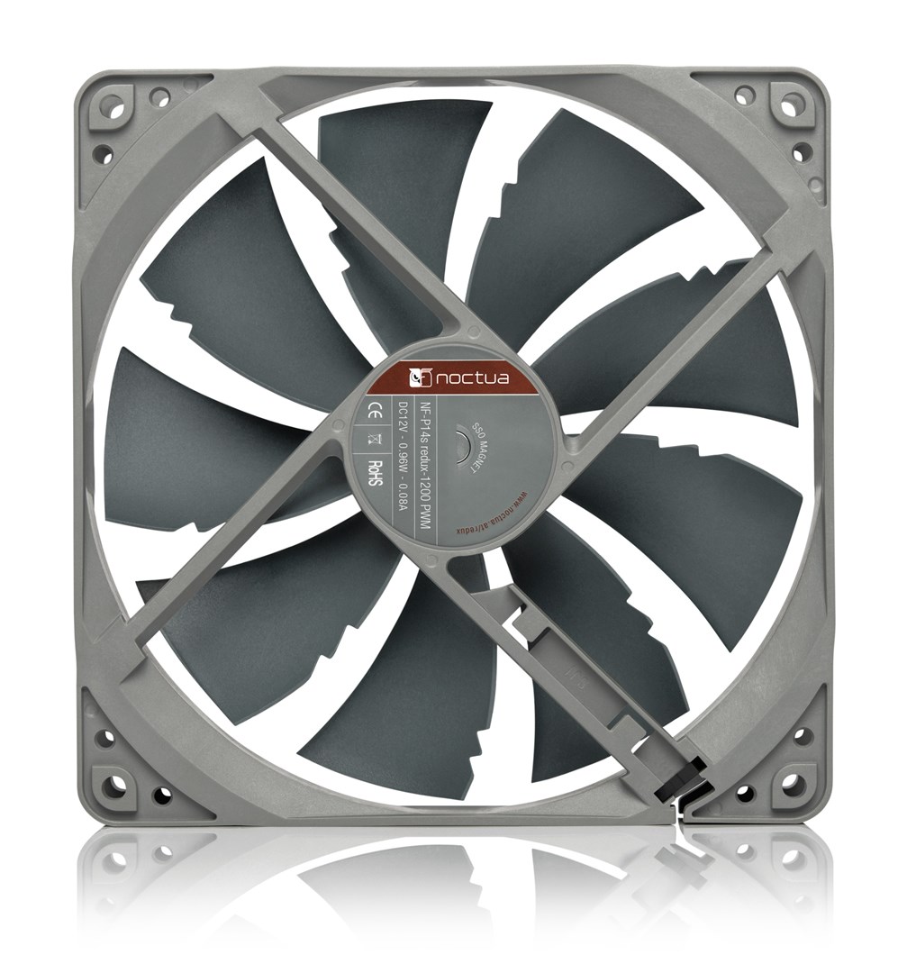 Noctua NF-P14S REDUX-1200 PWM computer cooling system Computer case Fan 14 cm Grey Noctua NF-P14S REDUX-1200 PWM computer cooling system Computer case Fan 14 cm Grey