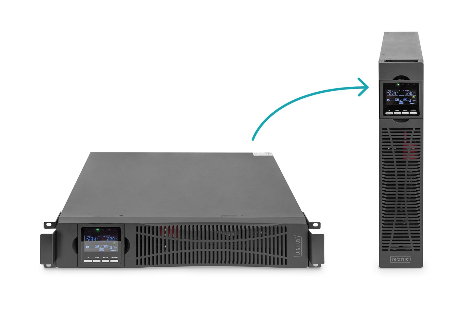 DIGITUS OnLine UPS, rack/tower, 3000VA, 3000W, LCD, 8 x C13, 1 x C19, RS-232, USB, SNMP card (optional), relay card (optional) Digitus | OnLine UPS | DN-170096, 3000 VA / 3000 W | 3000 VA | 3000 W | V | C20 DIGITUS OnLine UPS, rack/tower, 3000VA, 3000W, LCD, 8 x C13, 1 x C19, RS-232, USB, SNMP card (optional), relay card (optional) Digitus | OnLine UPS | DN-170096, 3000 VA / 3000 W | 3000 VA | 3000 W | V | C20