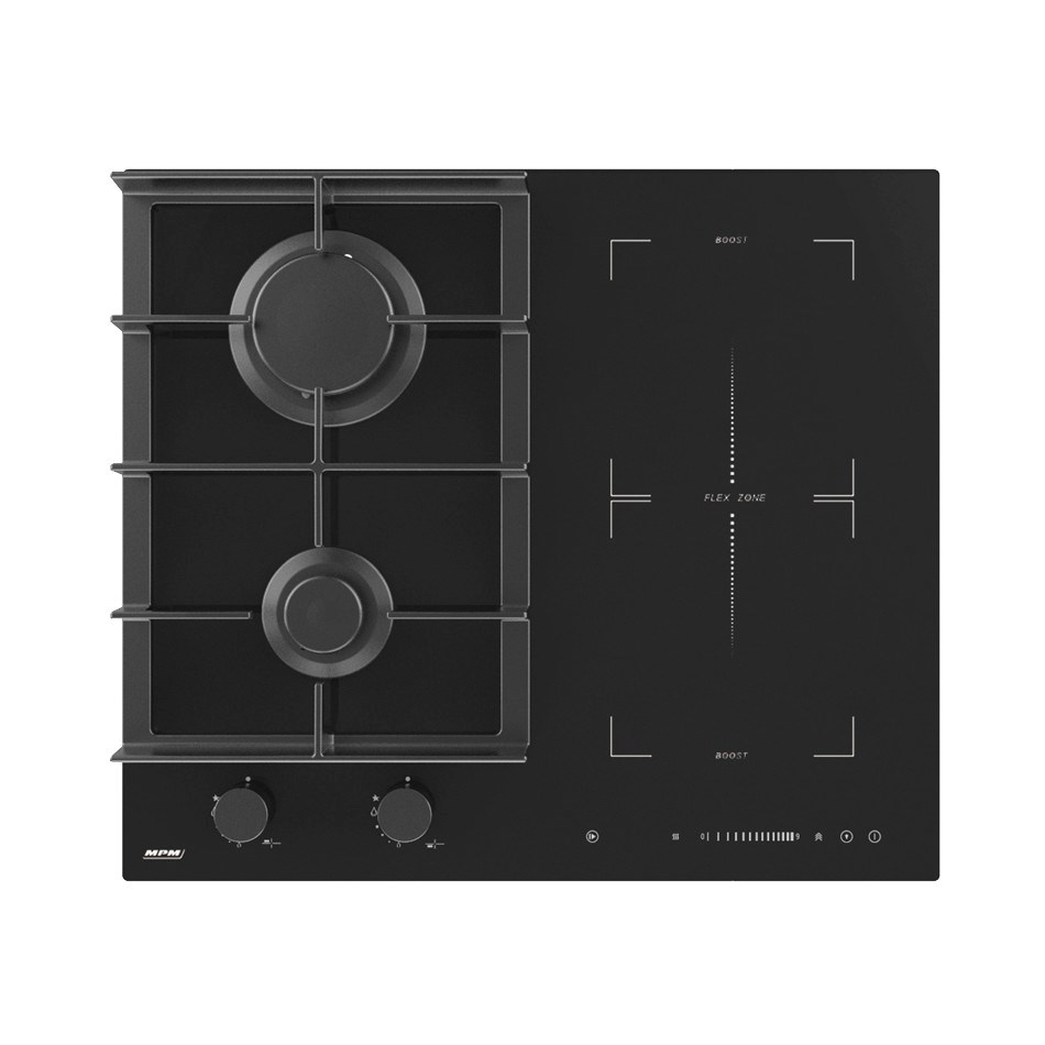 MPM-60-IMG-22 - Gas-induction cooktop, black MPM-60-IMG-22 - Gas-induction cooktop, black