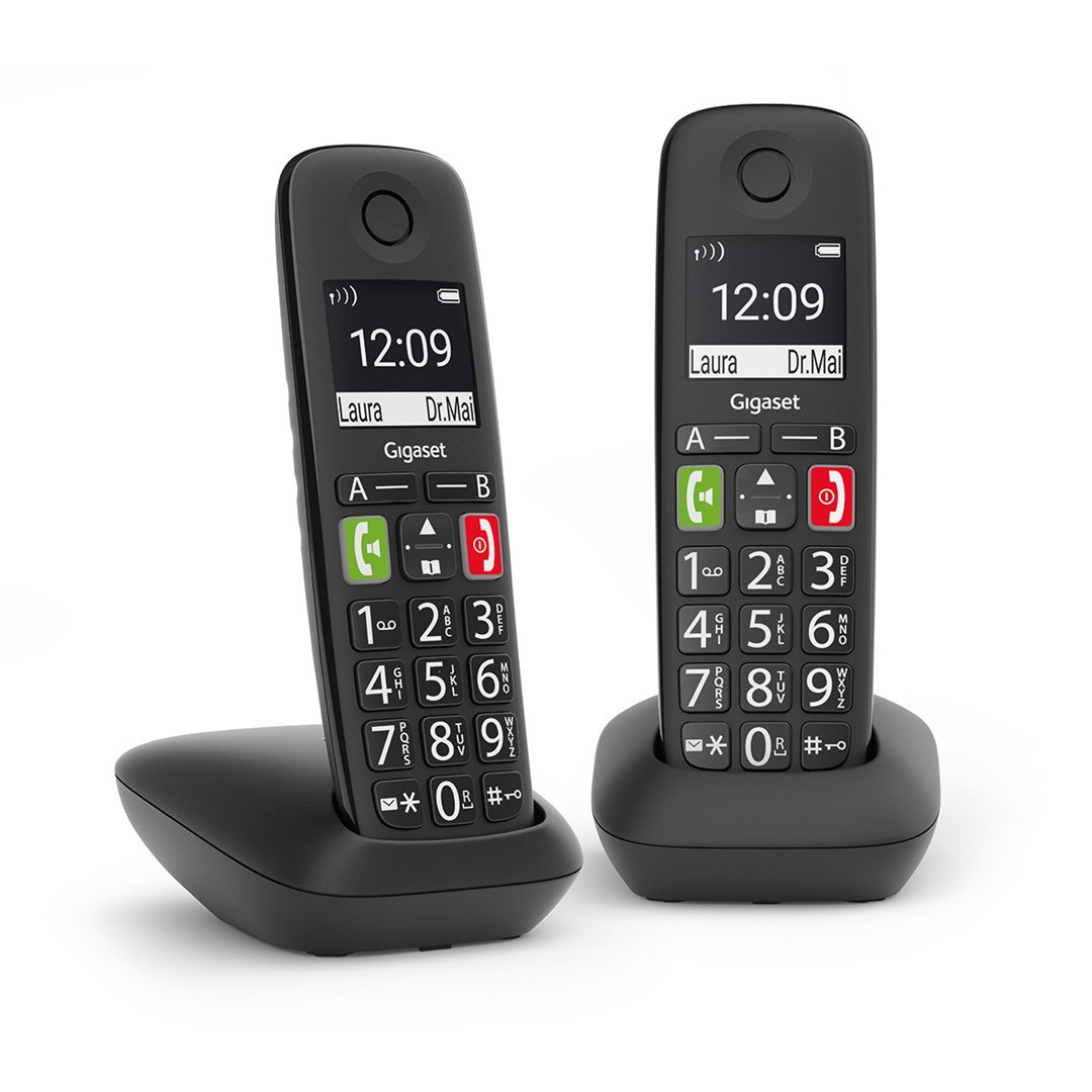 Gigaset E290 Duo Analog telephone handset Caller ID Black Gigaset E290 Duo Analog telephone handset Caller ID Black