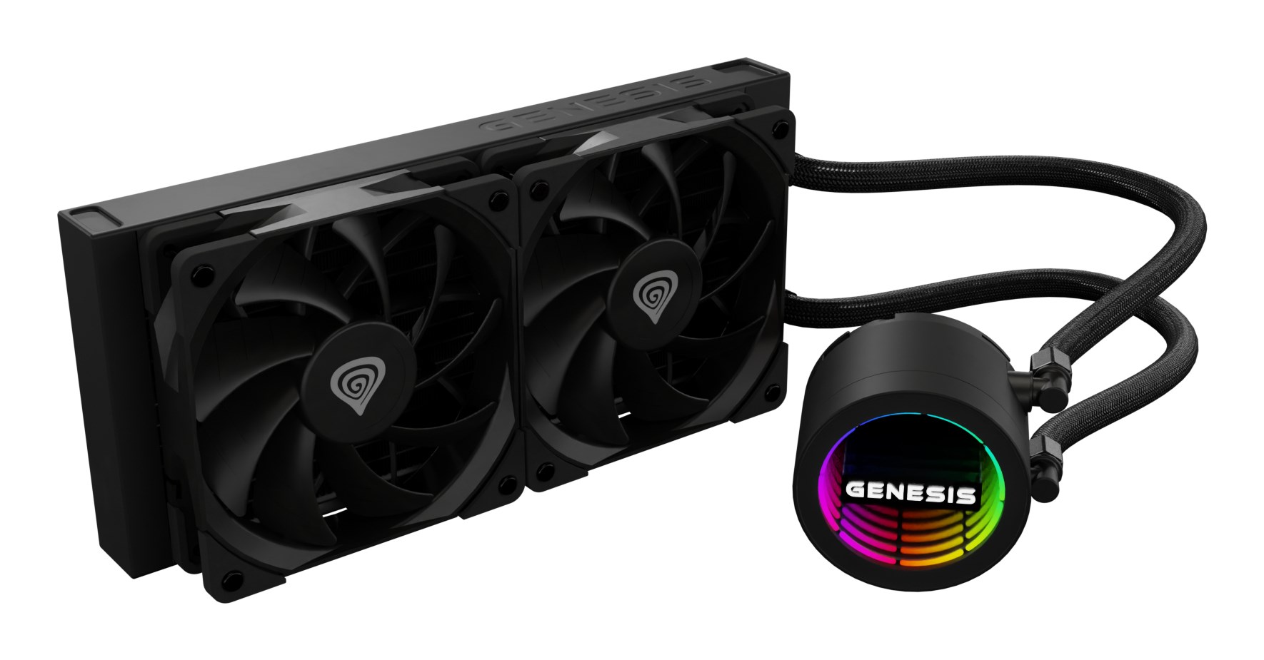 GENESIS NLG-2318 computer cooling system Computer case Liquid cooling kit Black GENESIS NLG-2318 computer cooling system Computer case Liquid cooling kit Black