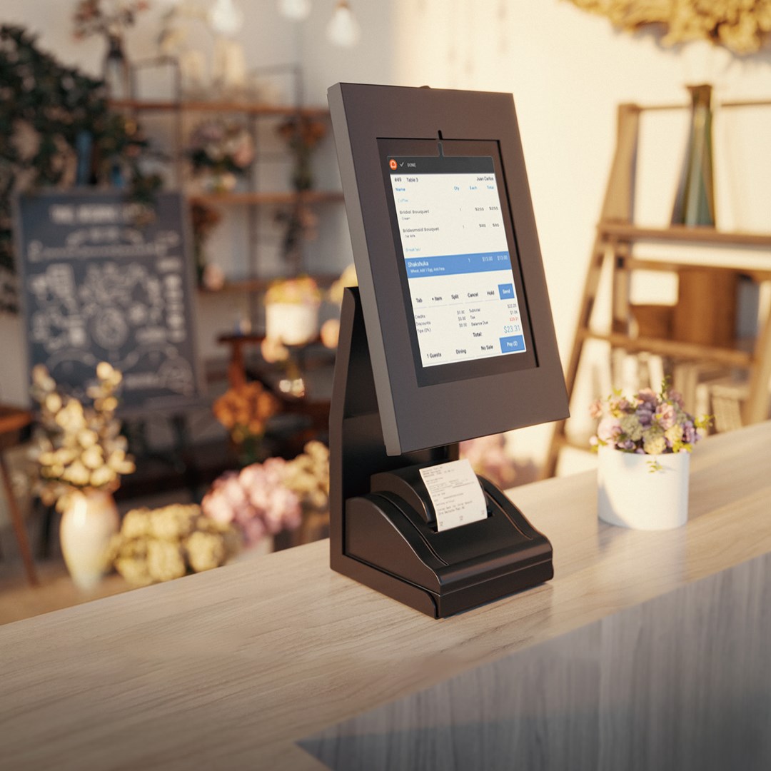 Maclean Tablet & Printer POS Stand, 1kg max, MC-336 Maclean Tablet & Printer POS Stand, 1kg max, MC-336