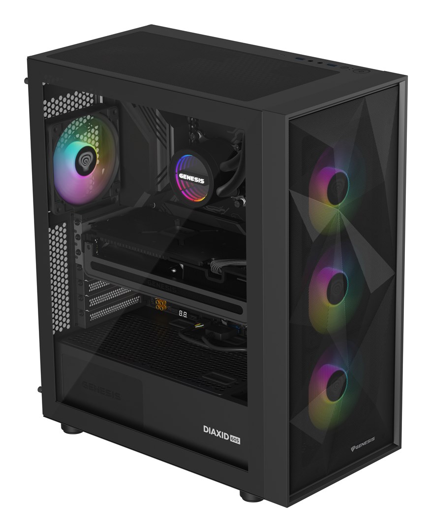 GENESIS NLG-2321 computer cooling system Computer case Liquid cooling kit Black GENESIS NLG-2321 computer cooling system Computer case Liquid cooling kit Black