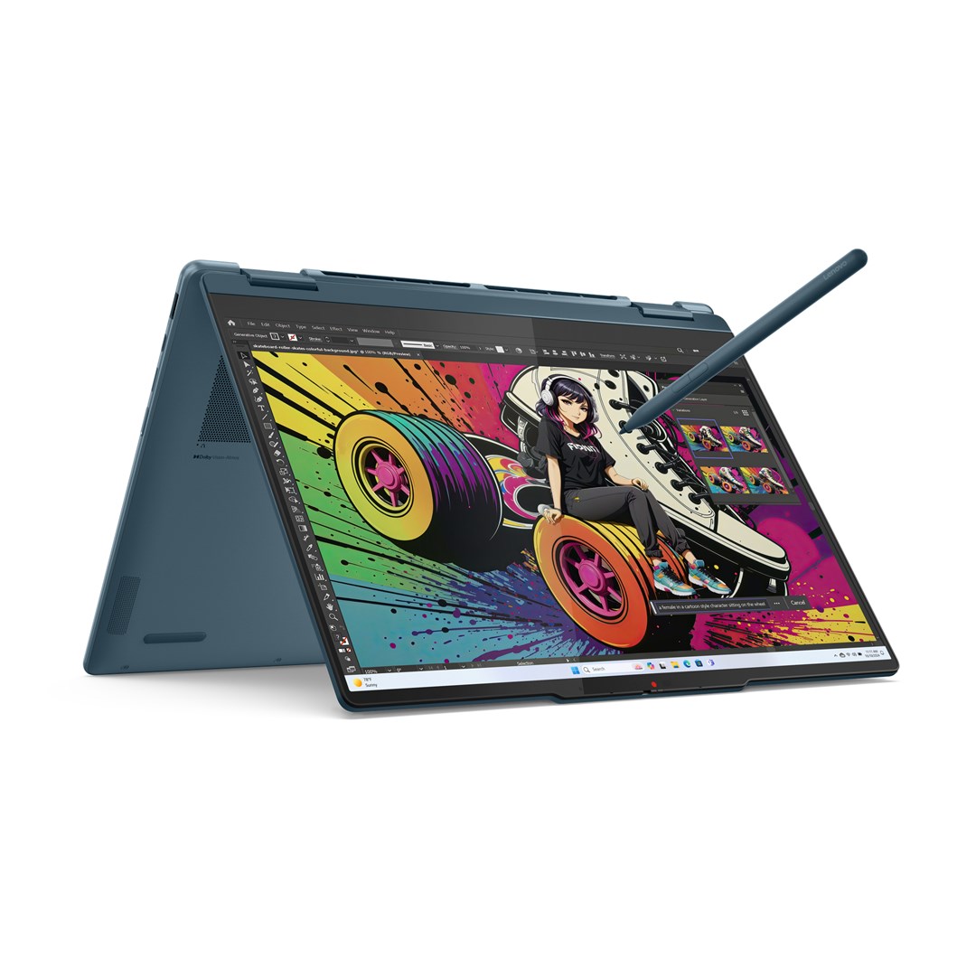 Lenovo Yoga 7 2-in-1 14AKP10 Copilot+ PC AMD Ryzen AI 5 340 Hybrid (2-in-1) 35.6 cm (14") Touchscreen WUXGA 16 GB LPDDR5x-SDRAM 512 GB SSD Wi-Fi 7 (802.11be) Windows 11 Home Teal Lenovo Yoga 7 2-in-1 14AKP10 Copilot+ PC AMD Ryzen AI 5 340 Hybrid (2-in-1) 35.6 cm (14") Touchscreen WUXGA 16 GB LPDDR5x-SDRAM 512 GB SSD Wi-Fi 7 (802.11be) Windows 11 Home Teal