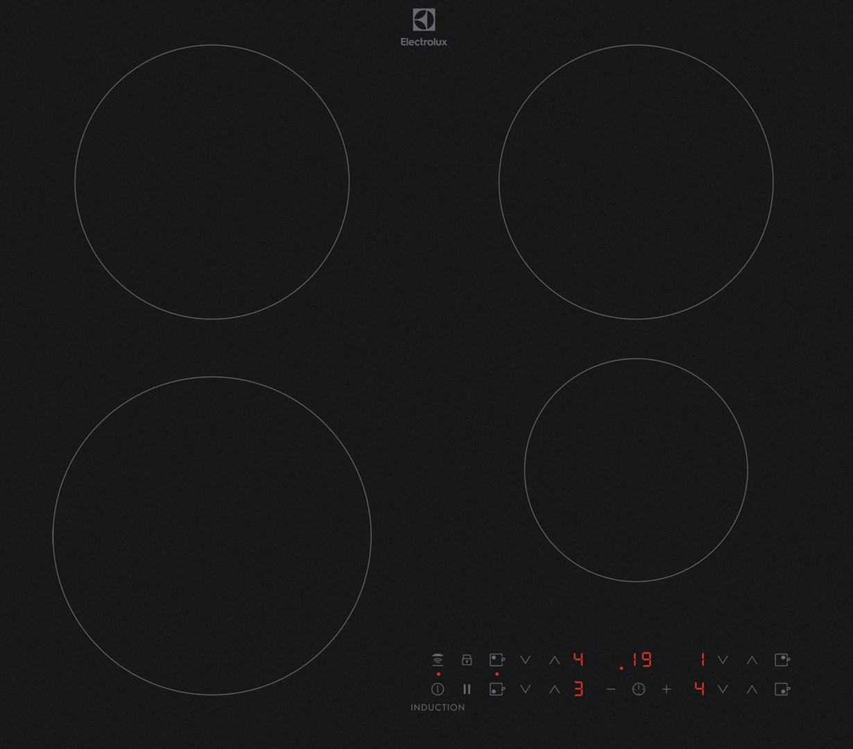 Electrolux EIT60433CT hob Black Built-in Zone induction hob 4 zone(s) Electrolux EIT60433CT hob Black Built-in Zone induction hob 4 zone(s)
