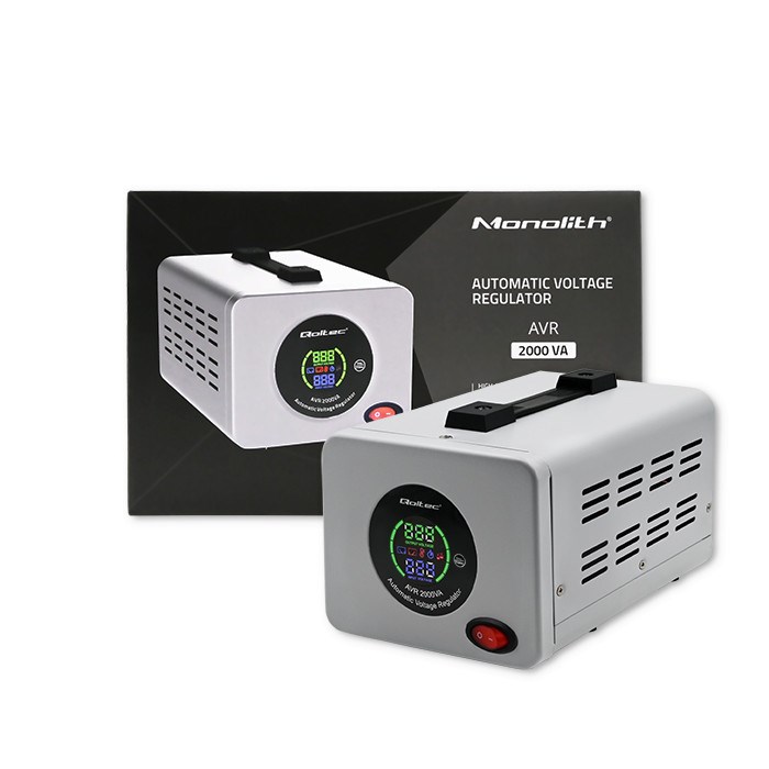Qoltec 50724 Automatic Voltage Stabilizer AVR 2000VA Qoltec 50724 Automatic Voltage Stabilizer AVR 2000VA