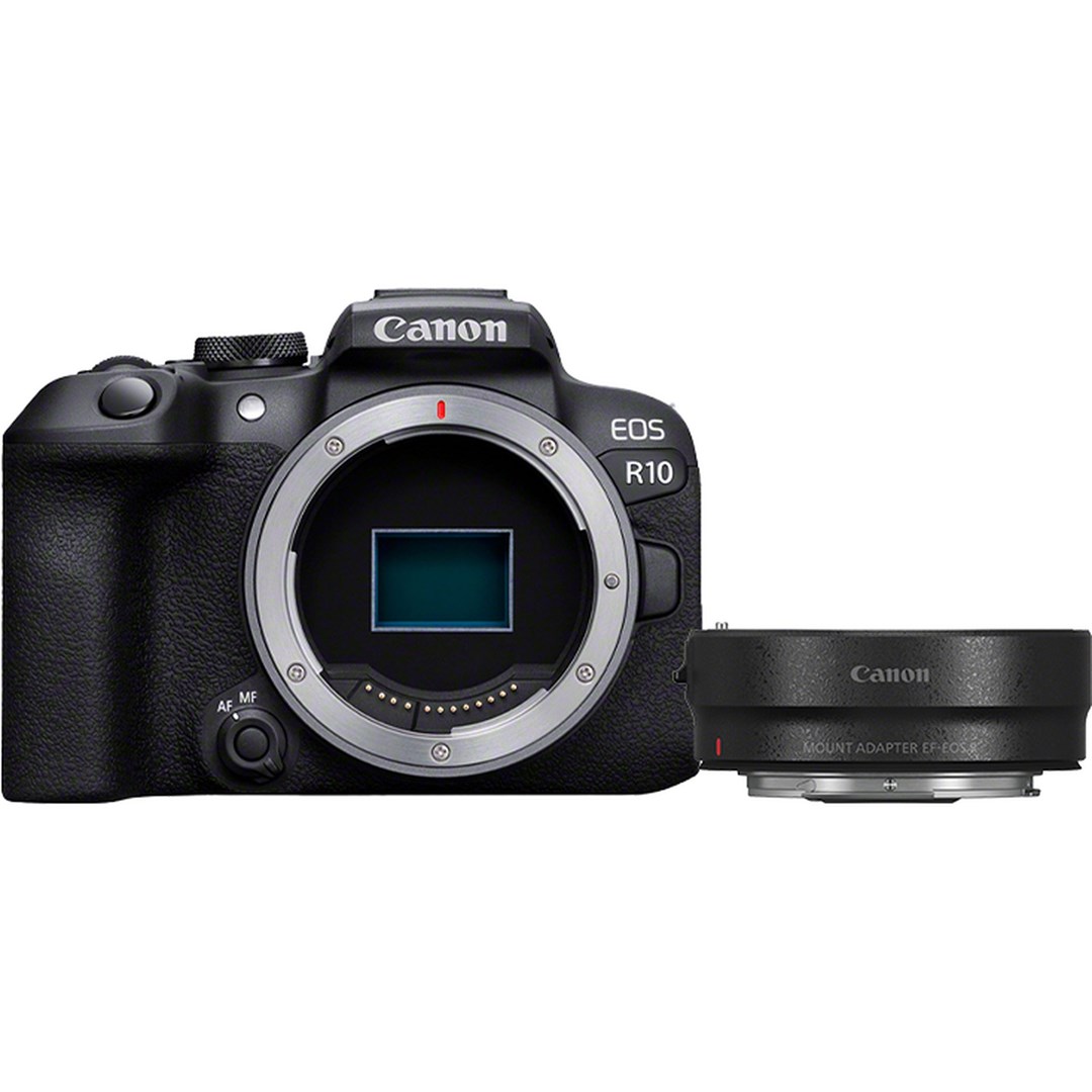 Canon EOS R10 + RF-S 18-45mm F4.5-6.3 IS STM MILC 24.2 MP CMOS 6000 x 4000 pixels Black Canon EOS R10 + RF-S 18-45mm F4.5-6.3 IS STM MILC 24.2 MP CMOS 6000 x 4000 pixels Black