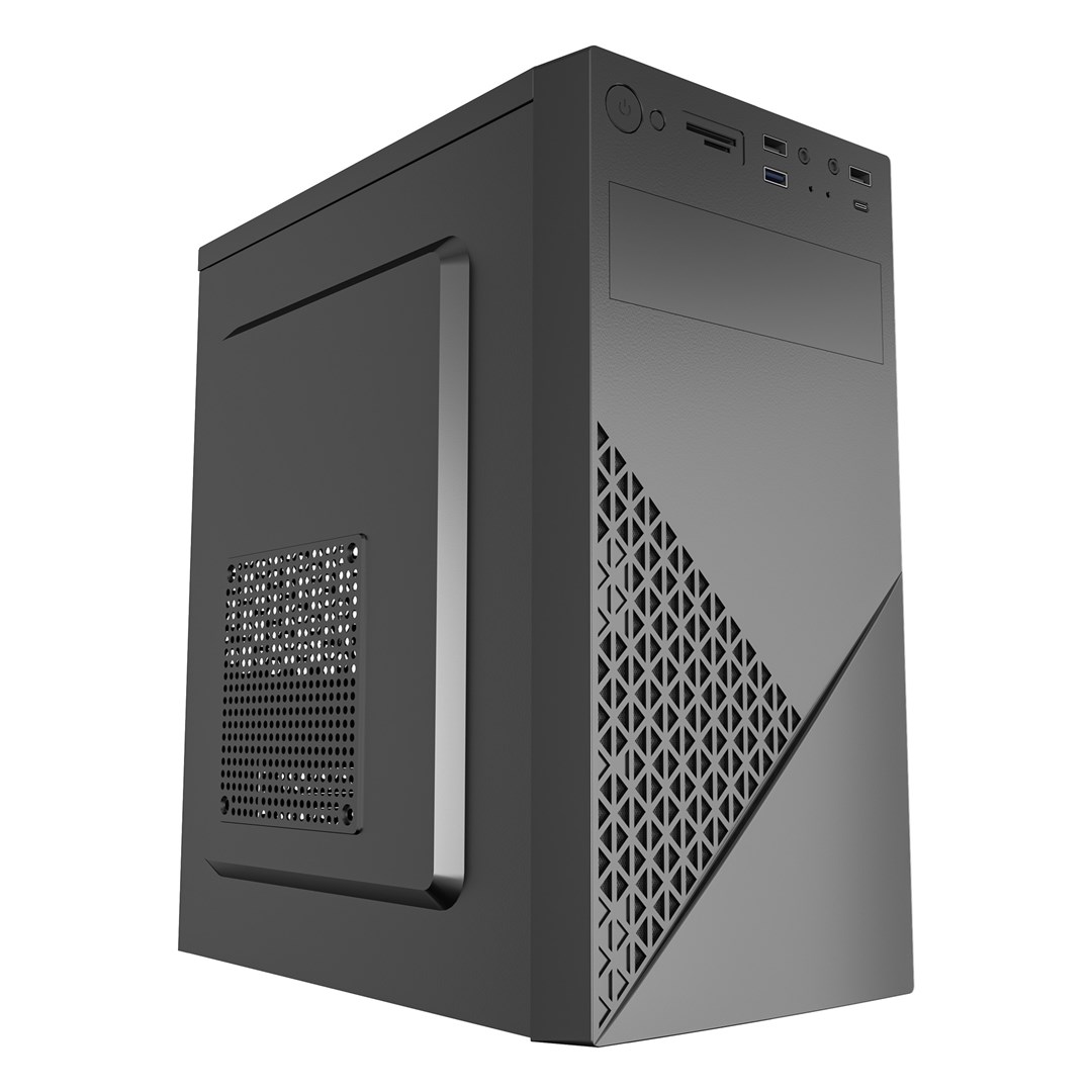 Gembird CCC-FC-K170-600W Office computer case Fornax K170, mATX, black + 600W 80PLUS bronze PSU Gembird CCC-FC-K170-600W Office computer case Fornax K170, mATX, black + 600W 80PLUS bronze PSU