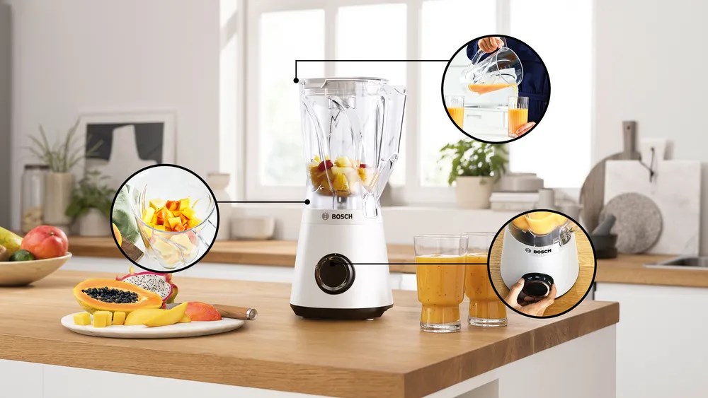 Bosch Serie 4 MMB6141W blender 1.5 L Tabletop blender 1200 W White Bosch Serie 4 MMB6141W blender 1.5 L Tabletop blender 1200 W White