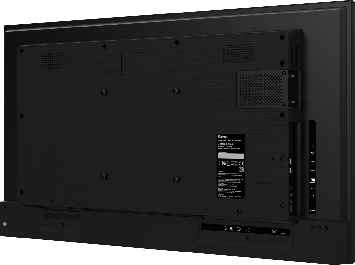 iiyama 50" 4K UHD Professional Digital Signage 24/7 display featuring Android OS, FailOver and Intel® SDM slot iiyama 50" 4K UHD Professional Digital Signage 24/7 display featuring Android OS, FailOver and Intel® SDM slot