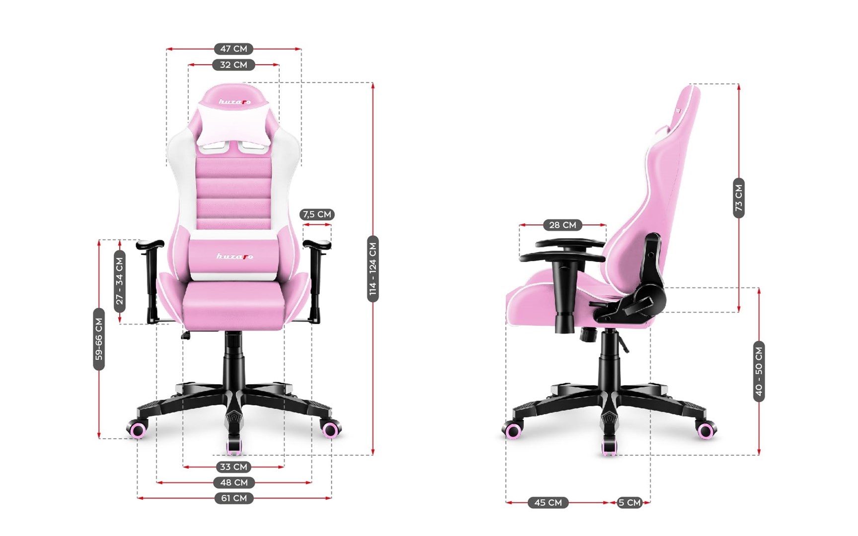 Huzaro HZ-Ranger 6.0 PINK gaming chair for children Huzaro HZ-Ranger 6.0 PINK gaming chair for children