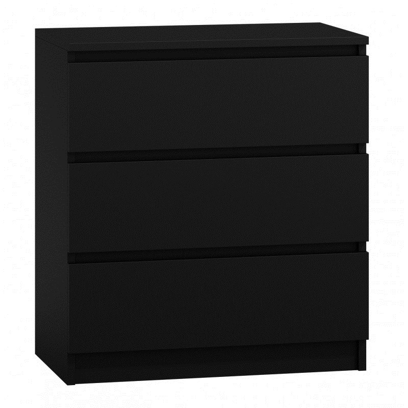 Topeshop M3 CZERŃ chest of drawers Topeshop M3 CZERŃ chest of drawers