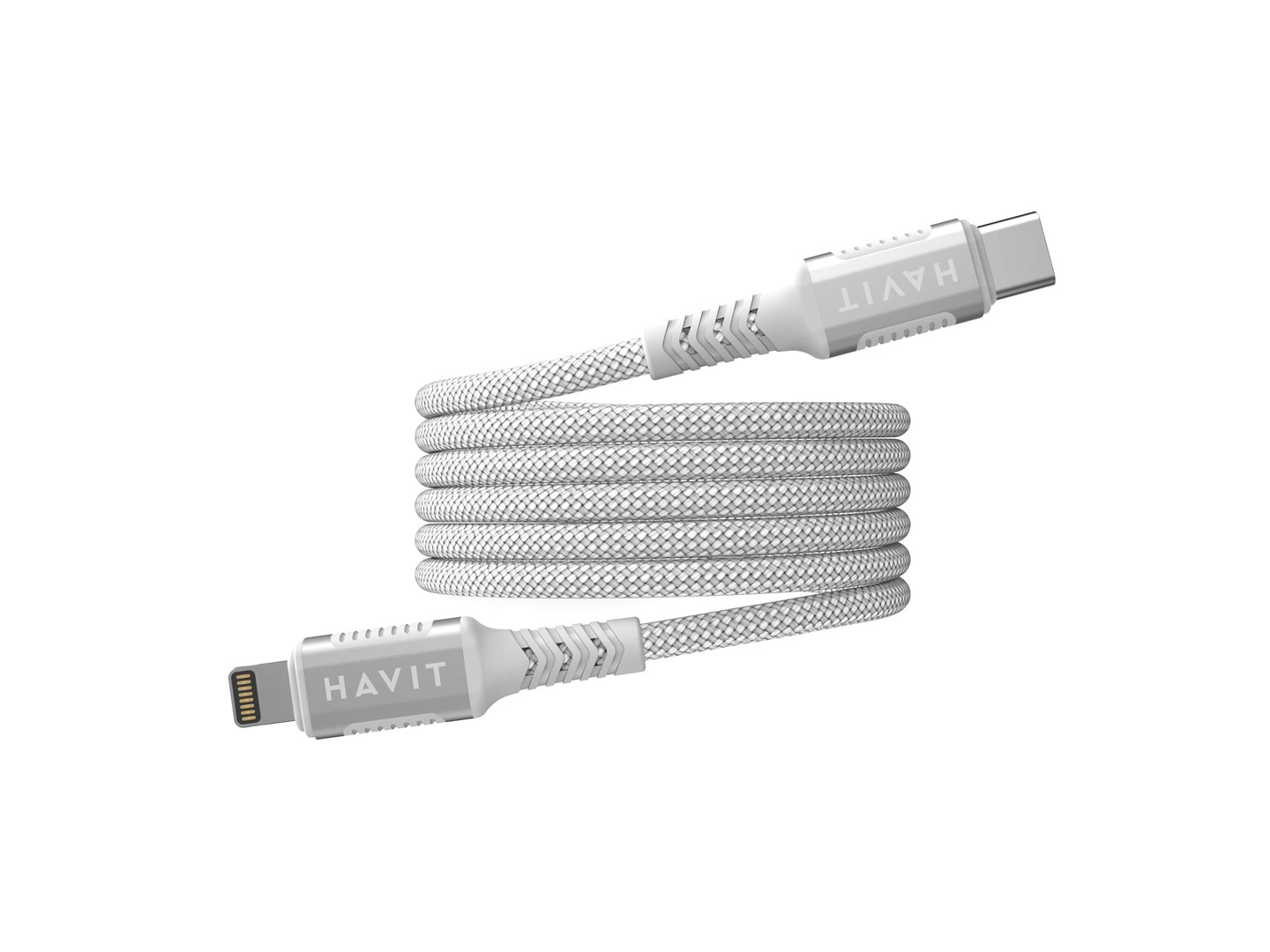 Havit CB6298 - Magnetic USB type C-Lightning cable, 1 m (white) Havit CB6298 - Magnetic USB type C-Lightning cable, 1 m (white)