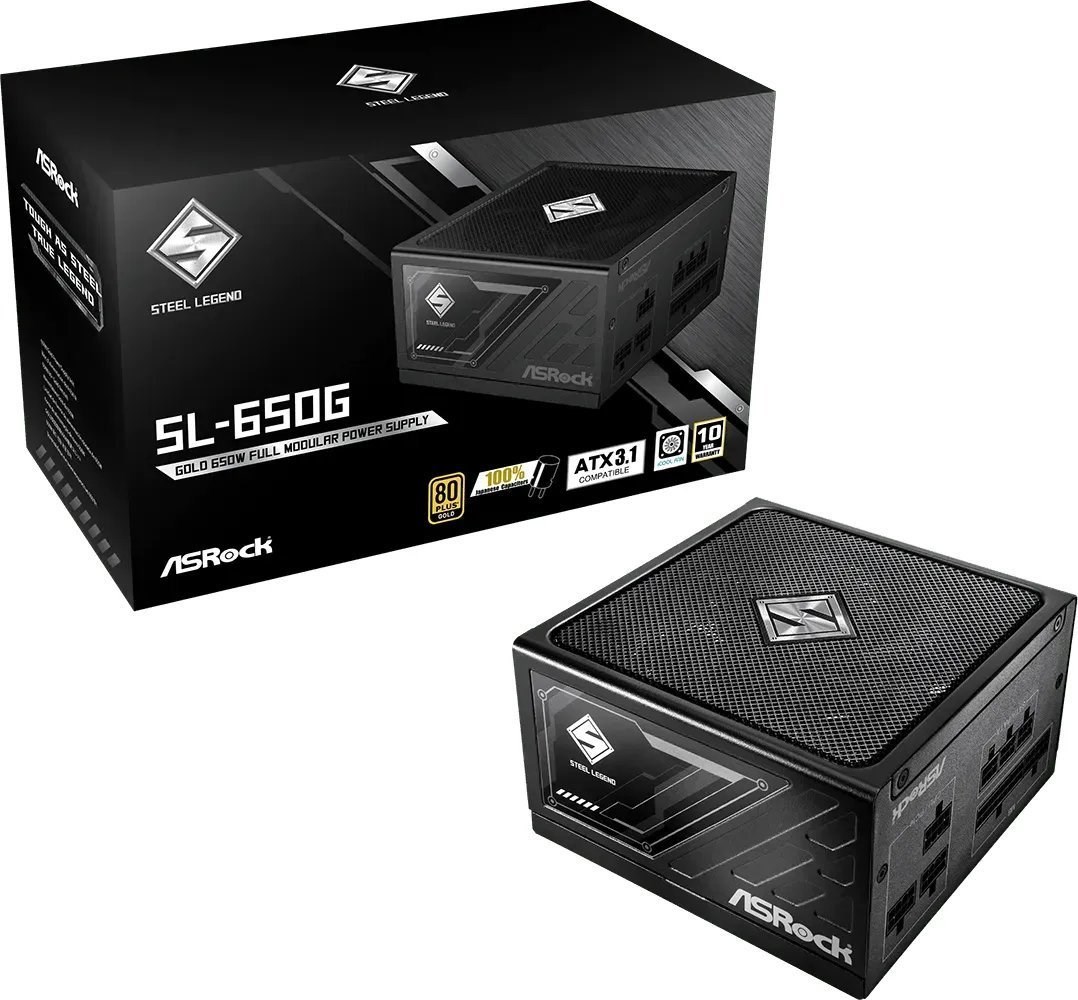 Power supply ASRock STEEL LEGEND 650W 80 Plus Gold (90-UXS065-GFEAAA) Power supply ASRock STEEL LEGEND 650W 80 Plus Gold (90-UXS065-GFEAAA)