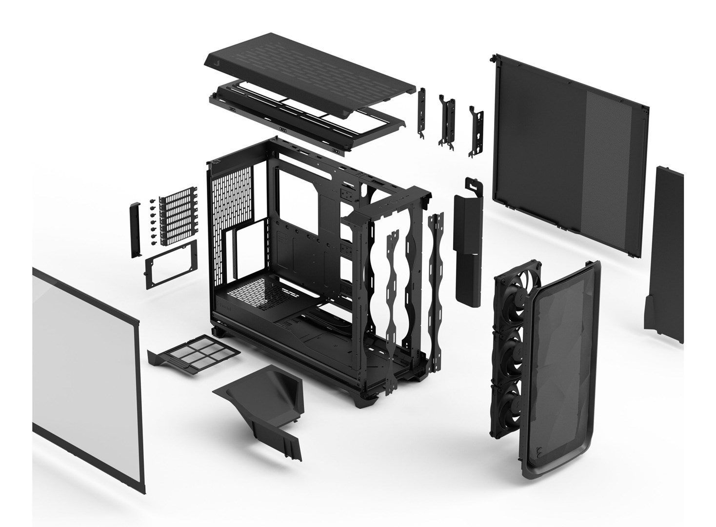 Fractal Design Meshify 3 XL Black TG Light Tint Fractal Design Meshify 3 XL Black TG Light Tint