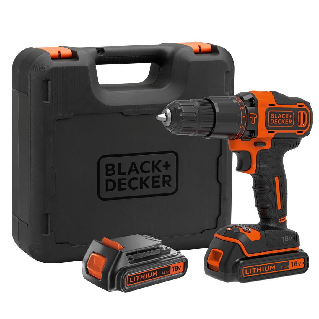 Black & Decker BDCHD18KB-QW drill Keyless Black, Orange Black & Decker BDCHD18KB-QW drill Keyless Black, Orange