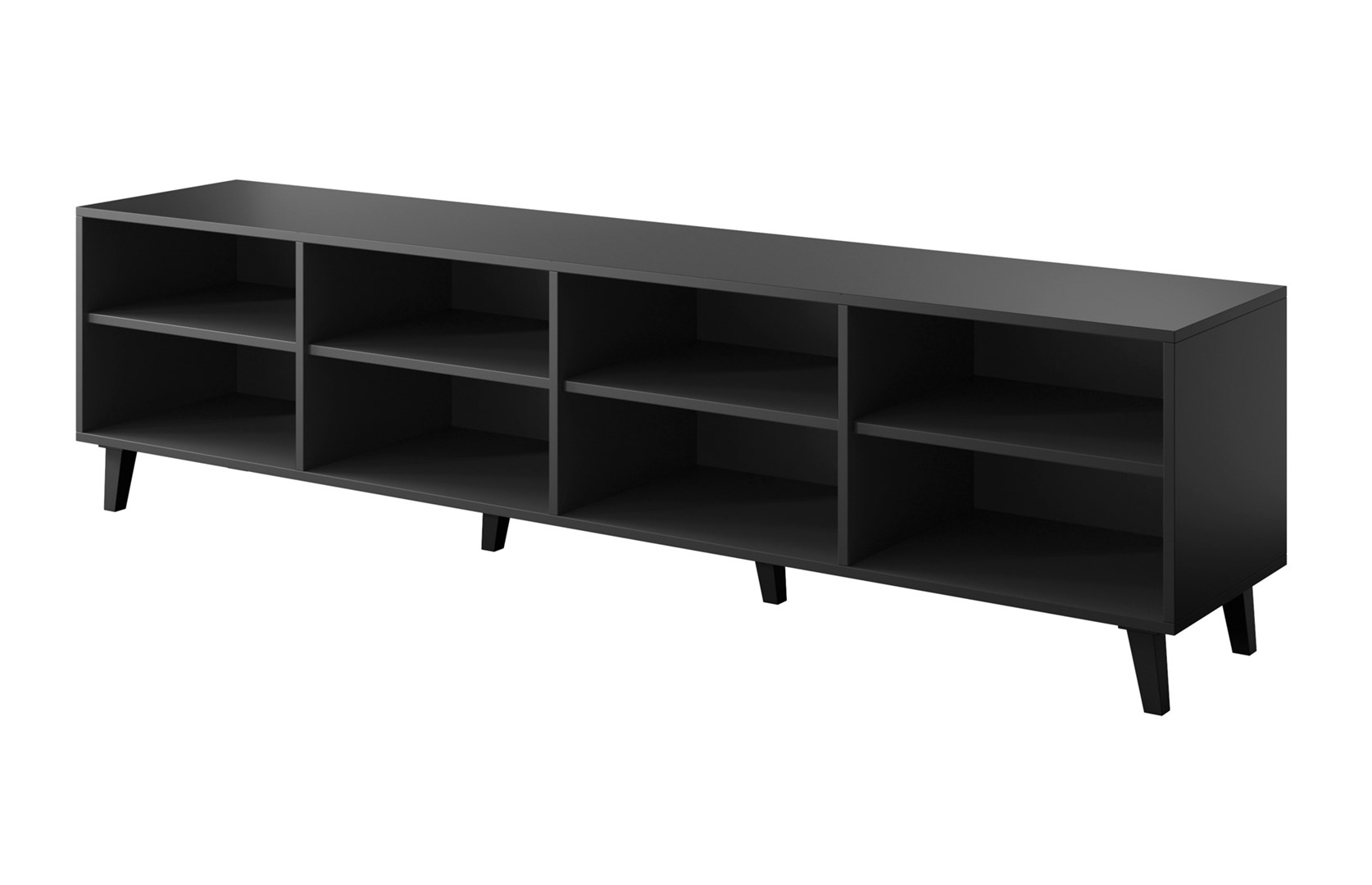 RTV cabinet ASTI 200x42x52 matte black RTV cabinet ASTI 200x42x52 matte black