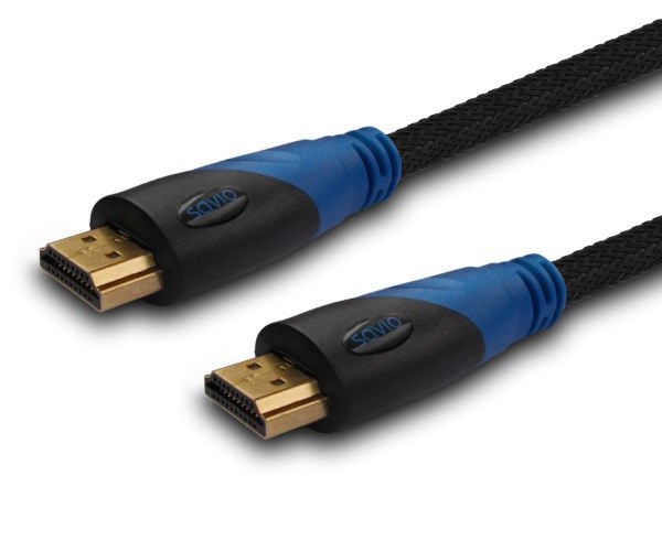 Savio CL-49 HDMI cable 5 m HDMI Type A (Standard) Black,Blue Savio CL-49 HDMI cable 5 m HDMI Type A (Standard) Black,Blue
