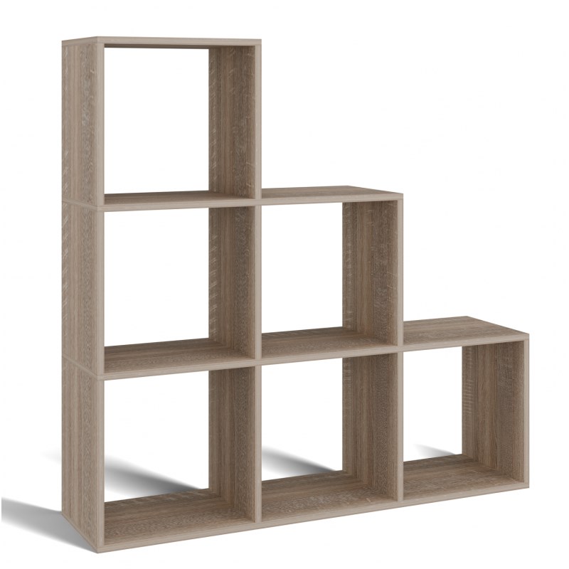 Topeshop STEP SONOMA 3X3 living room bookcase Topeshop STEP SONOMA 3X3 living room bookcase