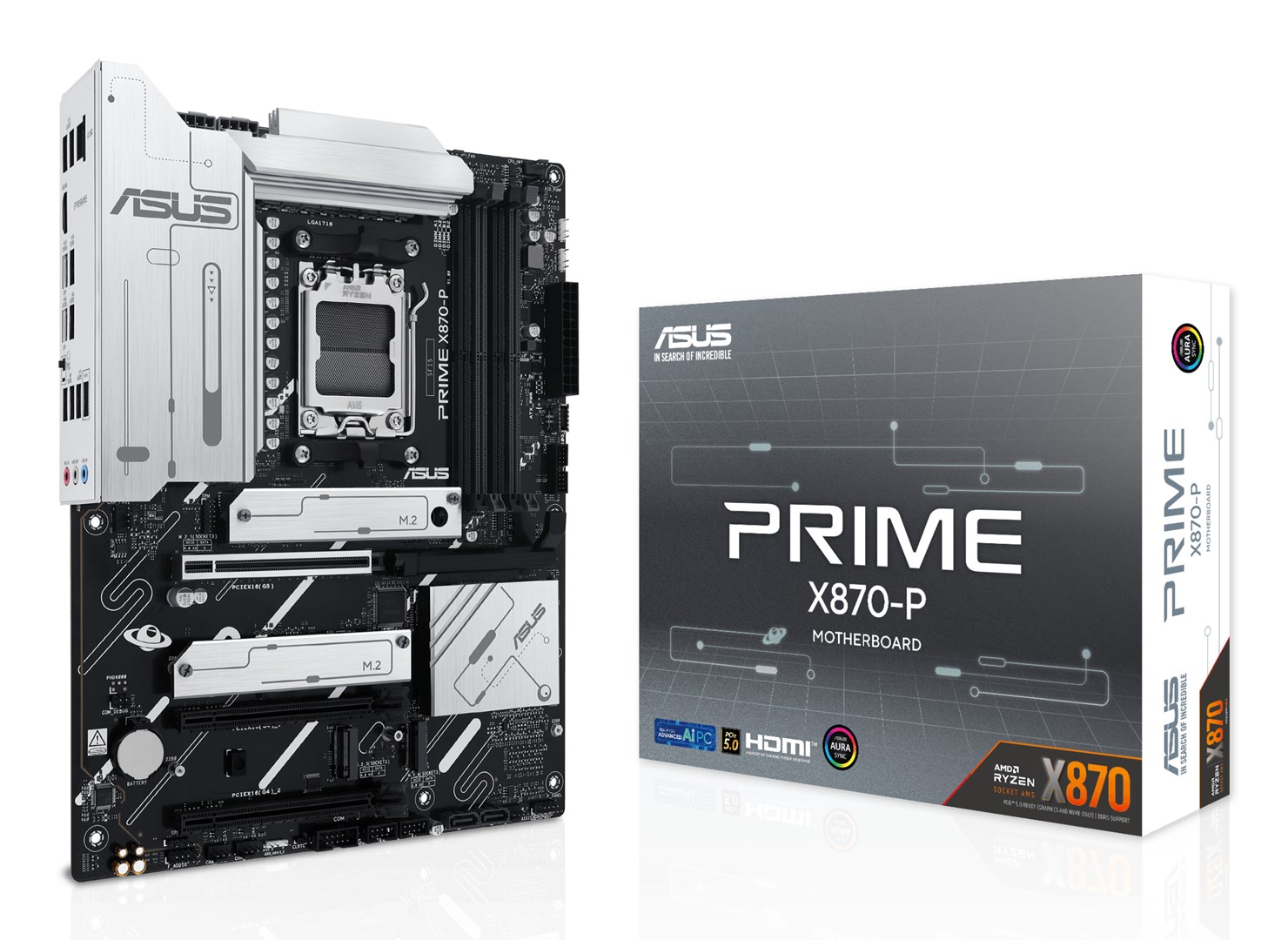 ASUS PRIME X870-P AMD X870 Socket AM5 ATX ASUS PRIME X870-P AMD X870 Socket AM5 ATX