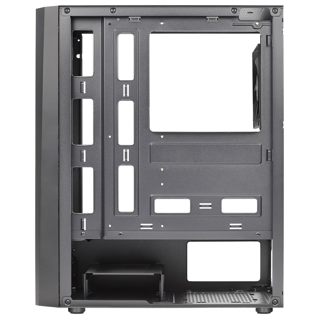 Aerocool DELTABKV1 ATX PC Case RGB Front Full Side Window 12cm Fan Black Aerocool DELTABKV1 ATX PC Case RGB Front Full Side Window 12cm Fan Black