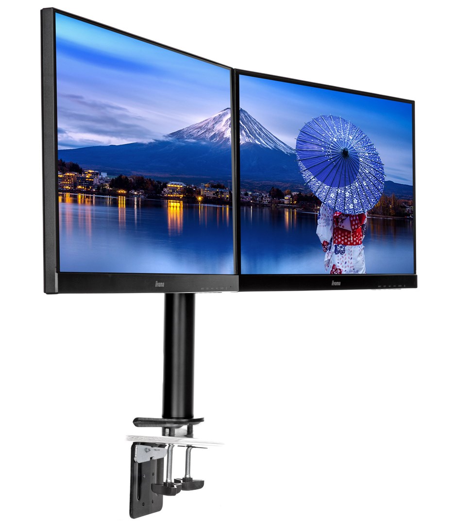 iiyama Simple and functional dual desktop arm iiyama Simple and functional dual desktop arm