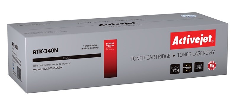 Activejet ATK-340N Toner (replacement for Kyocera TK-340; Supreme; 12,000 pages; black) Activejet ATK-340N Toner (replacement for Kyocera TK-340; Supreme; 12,000 pages; black)