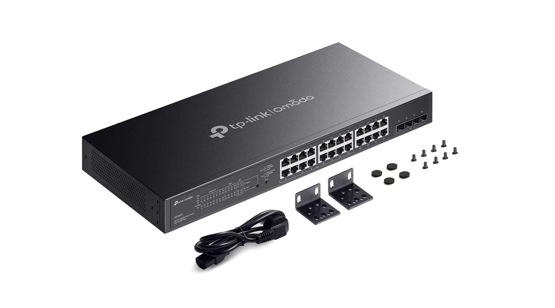 TP-Link Omada 28-Port Gigabit Smart Switch with 16-Port PoE+ TP-Link Omada 28-Port Gigabit Smart Switch with 16-Port PoE+