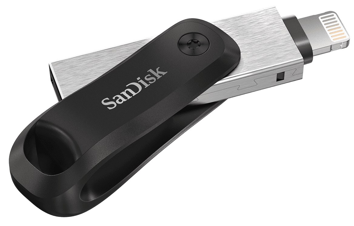 SanDisk iXpand USB flash drive 64 GB USB Type-A / Lightning 3.2 Gen 2 (3.1 Gen 2) Black, Silver SanDisk iXpand USB flash drive 64 GB USB Type-A / Lightning 3.2 Gen 2 (3.1 Gen 2) Black, Silver