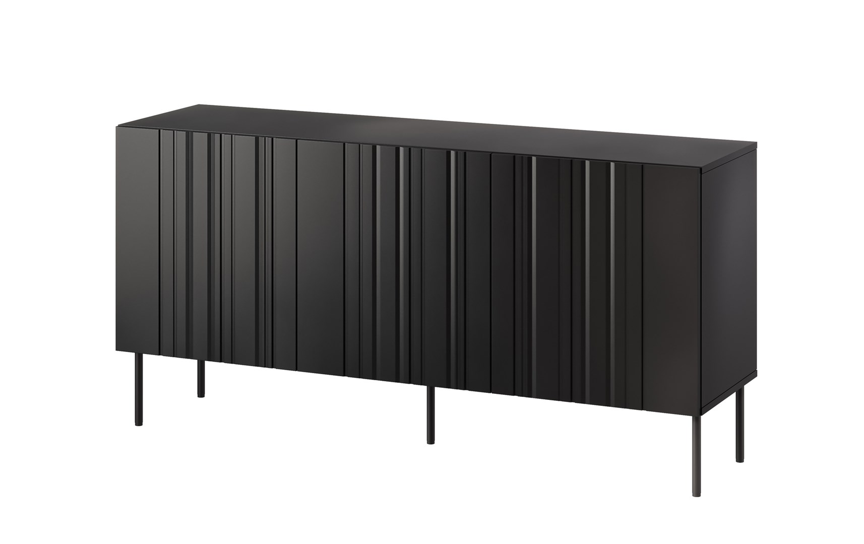 Cama Chest of drawers ISLA 150.5x40x75 matte black Cama Chest of drawers ISLA 150.5x40x75 matte black