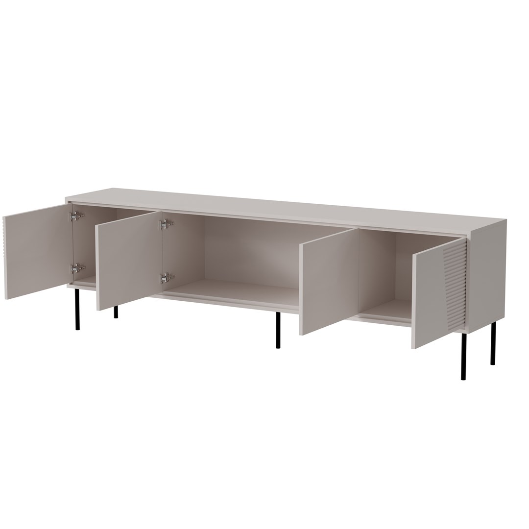 RTV cabinet ABI 4D 200x38x62 cashmere matt RTV cabinet ABI 4D 200x38x62 cashmere matt