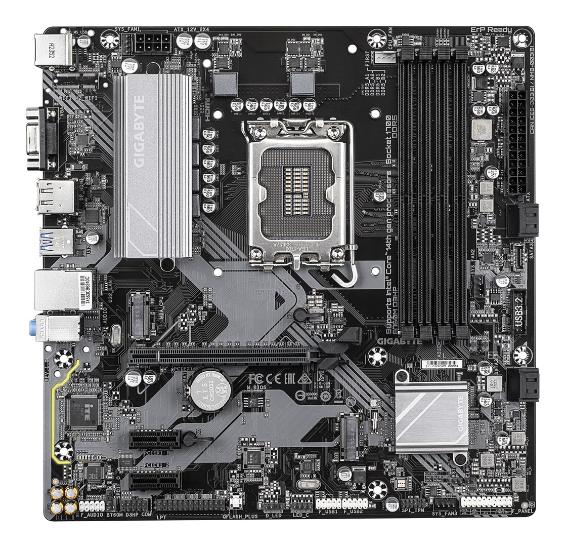 Motherboard MB B760 S1700 MATX/B760M D3HP 1.0 Motherboard MB B760 S1700 MATX/B760M D3HP 1.0