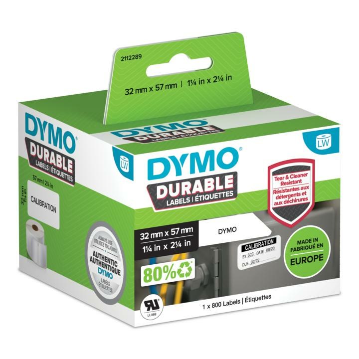 DYMO LabelWriter™ Durable Labels - 57 x 32mm DYMO LabelWriter™ Durable Labels - 57 x 32mm
