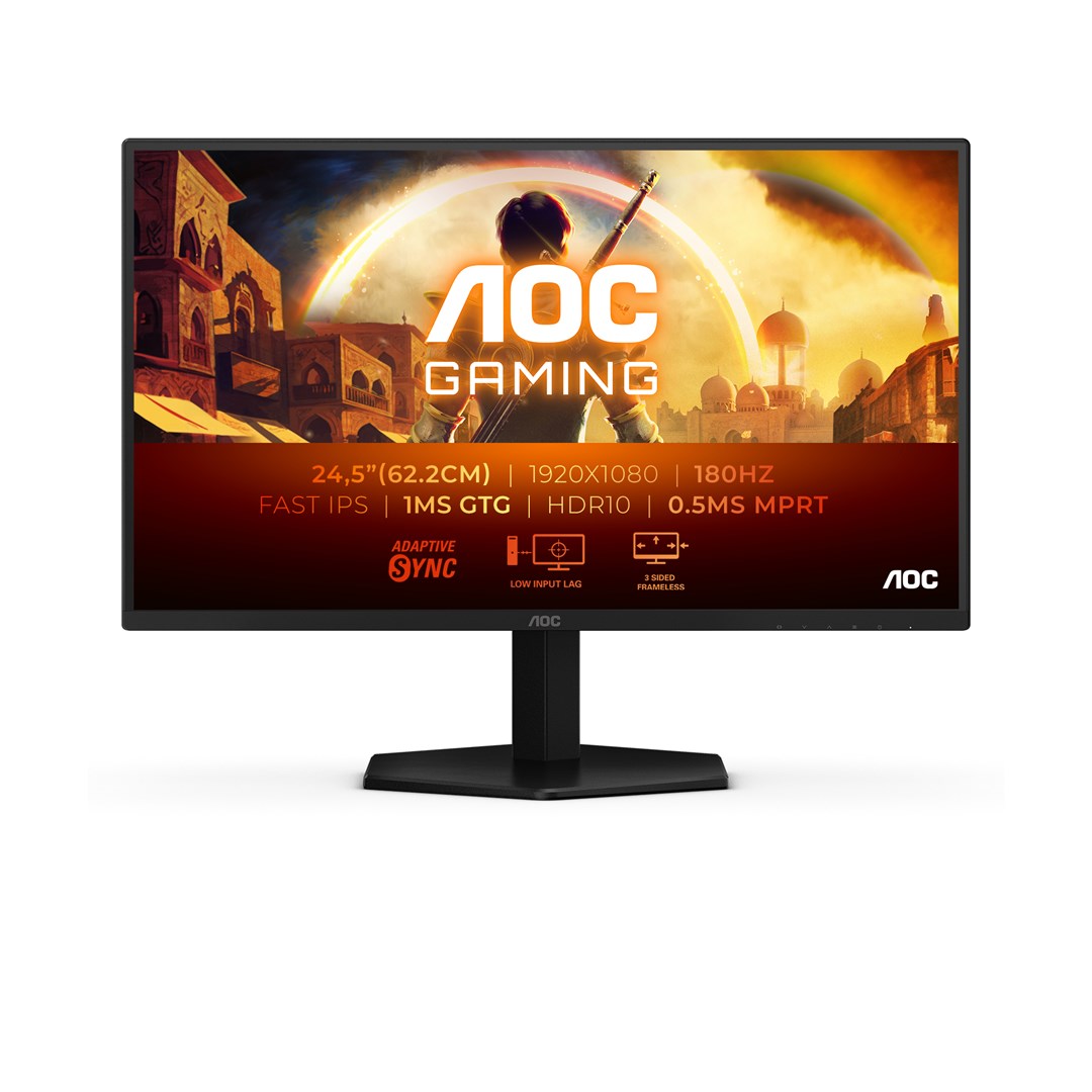 AOC G4 25G42E computer monitor 62.2 cm (24.5") 1920 x 1080 pixels Full HD LED Black, Red AOC G4 25G42E computer monitor 62.2 cm (24.5") 1920 x 1080 pixels Full HD LED Black, Red