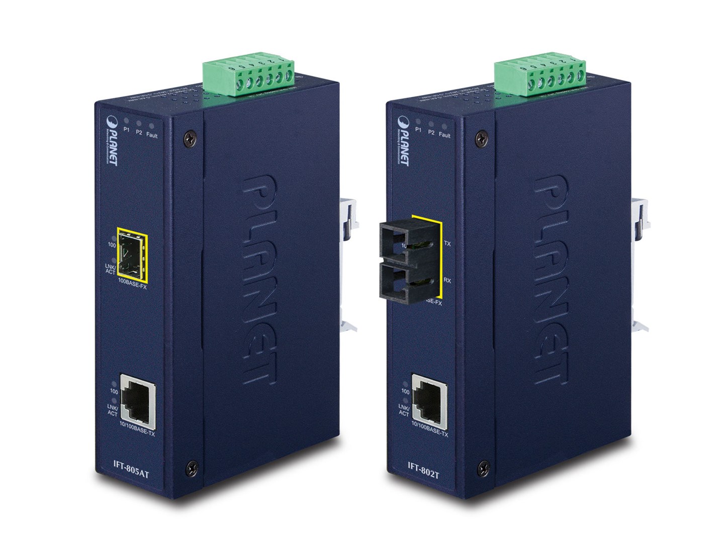 PLANET IFT-802T network media converter 200 Mbit/s 1310 nm Blue PLANET IFT-802T network media converter 200 Mbit/s 1310 nm Blue