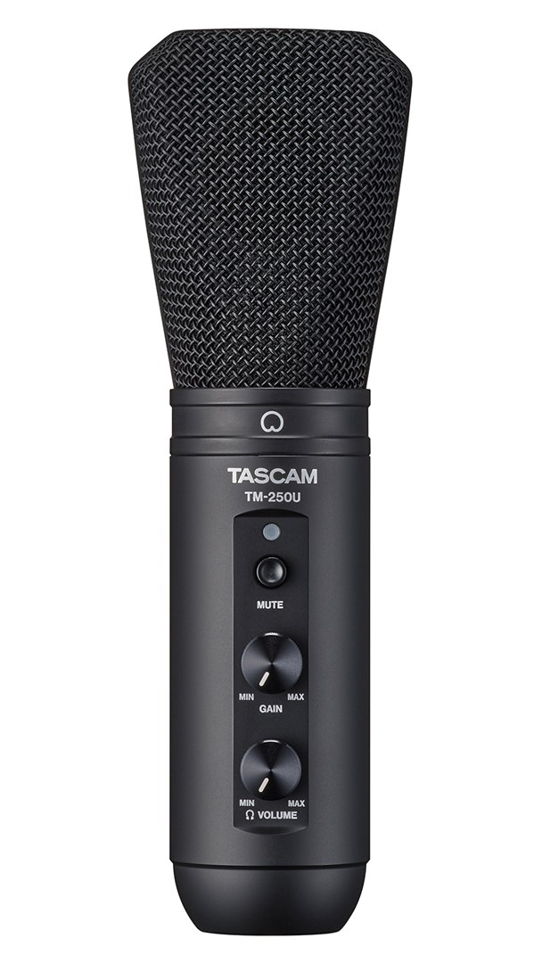 Tascam TM-250U - condenser microphone for personal broadcasting and online communication, black Tascam TM-250U - condenser microphone for personal broadcasting and online communication, black