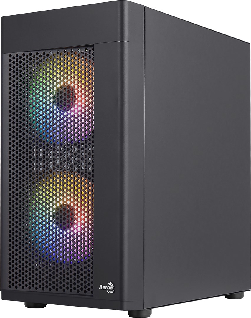 Aerocool HEXFORMBKV2 Micro ATX PC Case 3 Fans FRGB Black Aerocool HEXFORMBKV2 Micro ATX PC Case 3 Fans FRGB Black