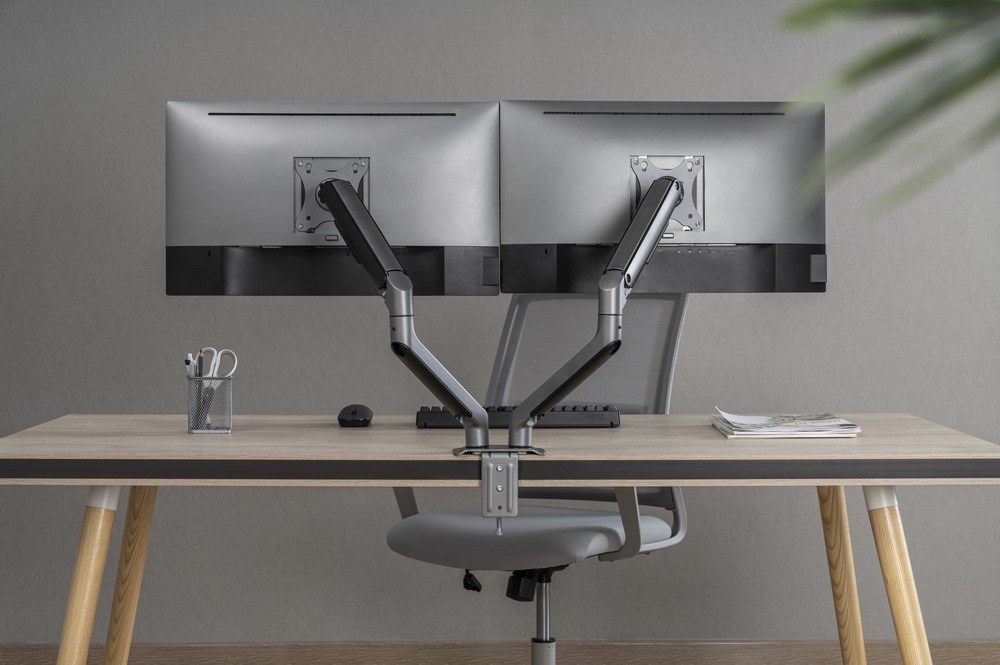 Gembird MA-DA2-05 monitor mount / stand 81.3 cm (32") Desk Grey Gembird MA-DA2-05 monitor mount / stand 81.3 cm (32") Desk Grey