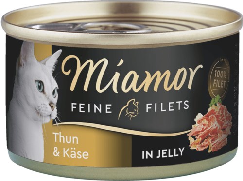 Miamor Fine Fillets in Jelly Tuna and cheese Miamor Fine Fillets in Jelly Tuna and cheese