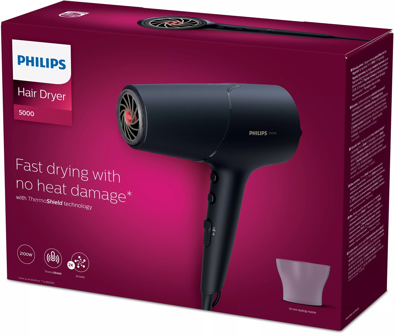 Philips 5000 series BHD504/00 hair dryer 2100 W Grey Philips 5000 series BHD504/00 hair dryer 2100 W Grey