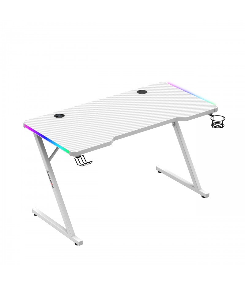 Huzaro Hero 2.5 White RGB gaming desk Huzaro Hero 2.5 White RGB gaming desk