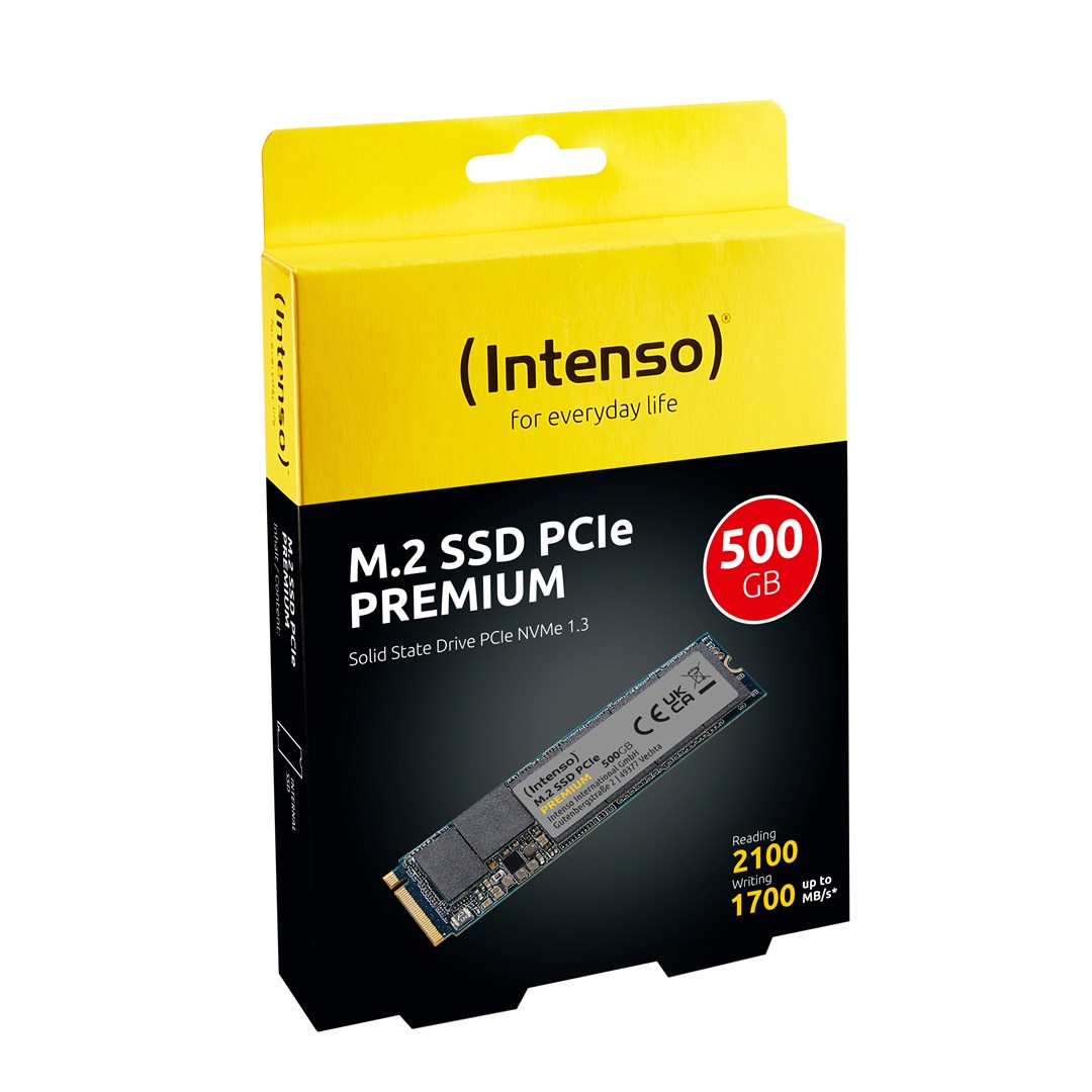 Intenso SSD 500GB Premium M.2 PCIe PCI Express 3.0 NVMe Intenso SSD 500GB Premium M.2 PCIe PCI Express 3.0 NVMe