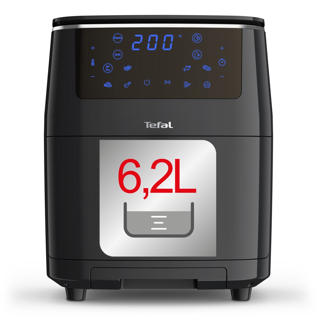 Tefal Easy Fry Grill & Steam FW2018 Single Stand-alone 1700 W Hot air fryer Black Tefal Easy Fry Grill & Steam FW2018 Single Stand-alone 1700 W Hot air fryer Black