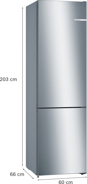 Bosch Serie 4 KGN39VIEB Fridge-Freezer Freestanding 368 L E Stainless Steel Bosch Serie 4 KGN39VIEB Fridge-Freezer Freestanding 368 L E Stainless Steel