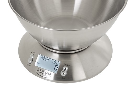 Adler AD 3134 Electronic kitchen scale Stainless steel Round Adler AD 3134 Electronic kitchen scale Stainless steel Round