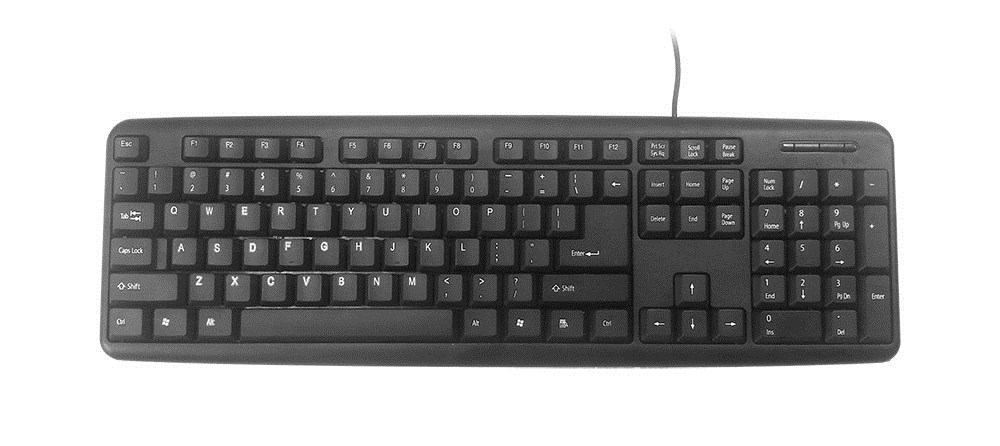 Gembird KB-U-103 keyboard USB US English Black Gembird KB-U-103 keyboard USB US English Black